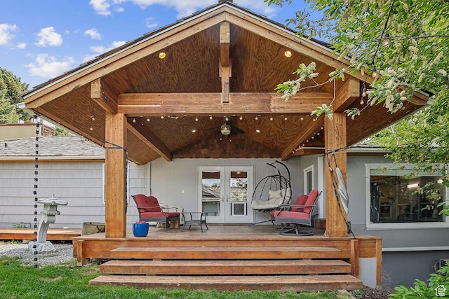 2625 E Kentucky Ave, Holladay, UT 84117 - back of house featuring french doors and a wooden deck