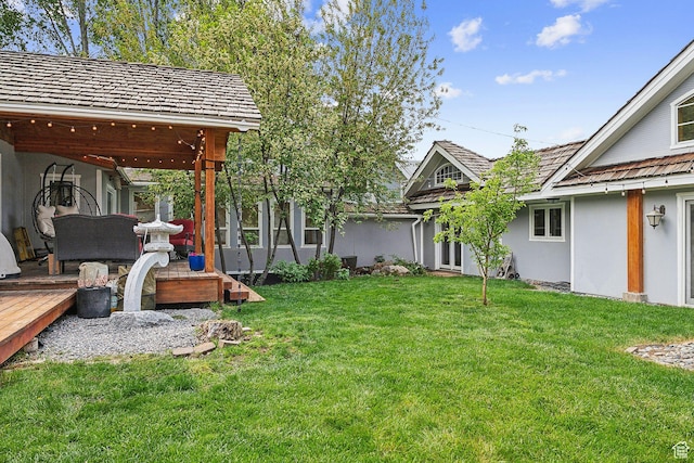 2625 E Kentucky Ave, Holladay, UT 84117 - view of green lawn with a deck