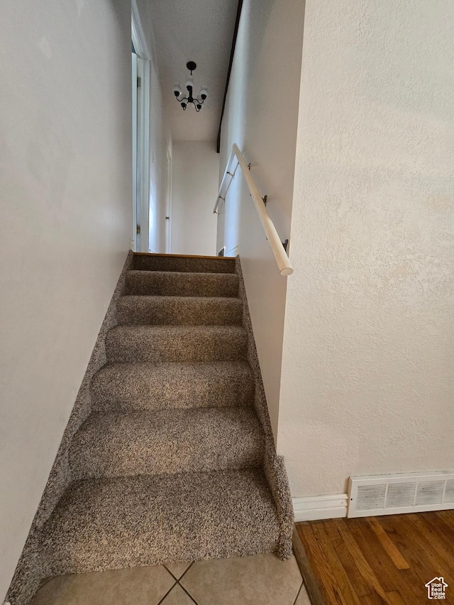 614 W Anderson Ave S, Murray, UT 84123 - stairway with baseboards and wood finished floors