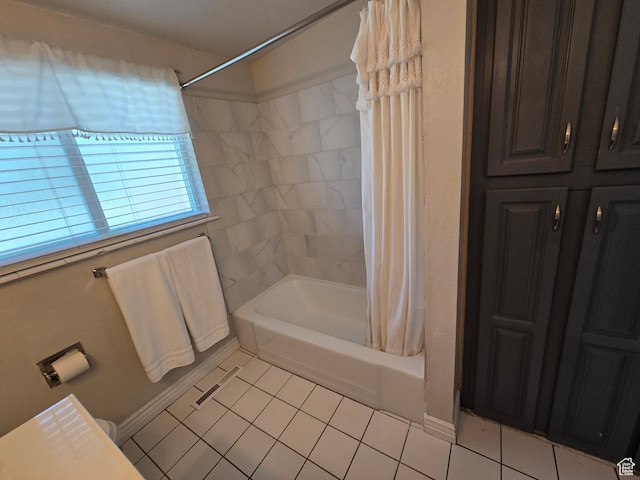 614 W Anderson Ave S, Murray, UT 84123 - full bathroom with tile patterned flooring and shower / bath combination with curtain
