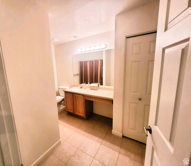 186 S 1900 W Unit R2, Lehi, UT 84043 - bathroom with tile patterned flooring, vanity, baseboards, and toilet