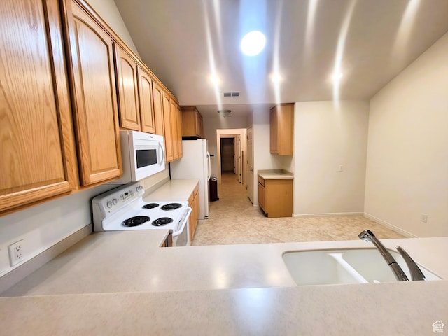 186 S 1900 W Unit R2, Lehi, UT 84043 - kitchen with white appliances, light countertops, and a sink