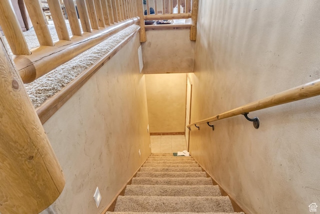 stairs with healthy amount of natural light