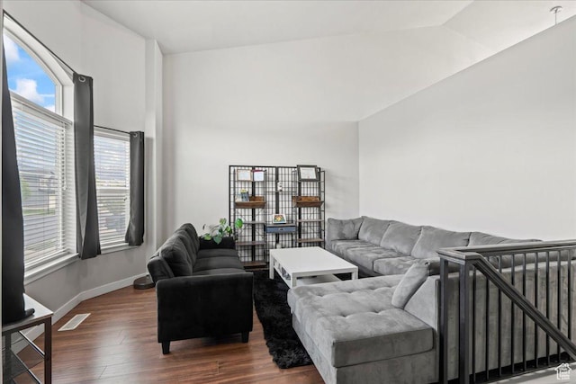 971 W Farnham Dr, North Salt Lake, UT 84054 - living room with dark wood finished floors and baseboards