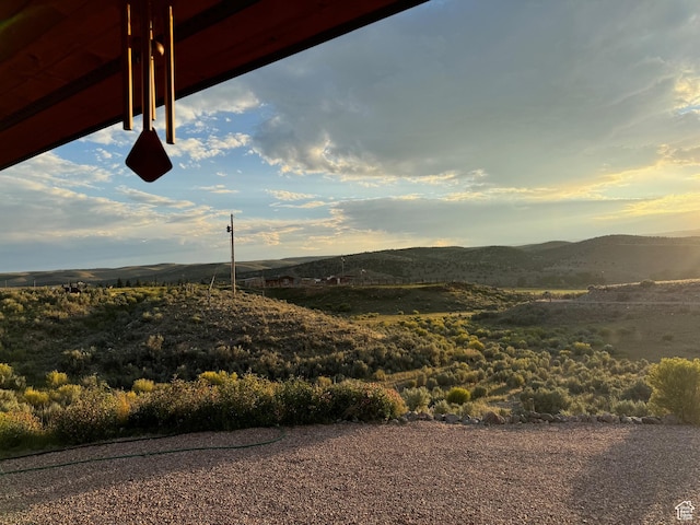 view of mountain background