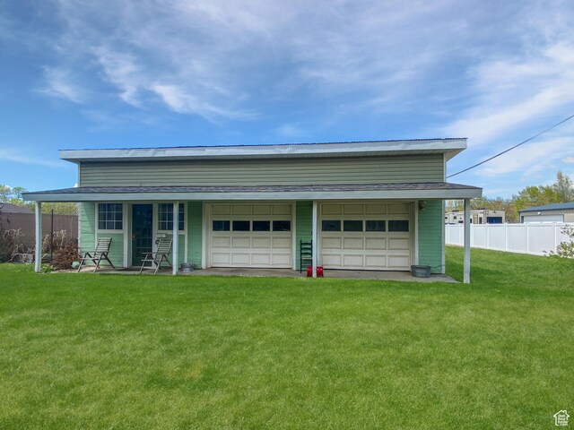 244 S Main St W, Ephraim, UT 84627 - exterior space with a garage and driveway