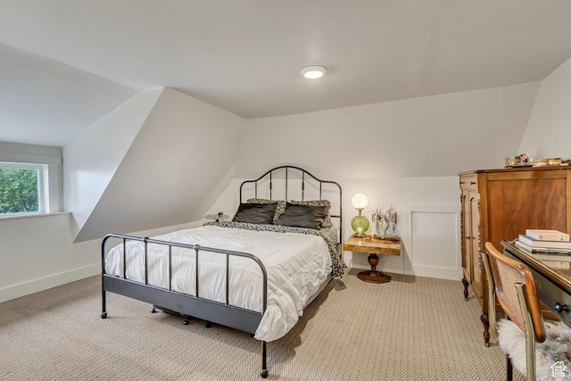 21 E Angelo Ave S, South Salt Lake, UT 84115 - bedroom with carpet floors, lofted ceiling, and baseboards