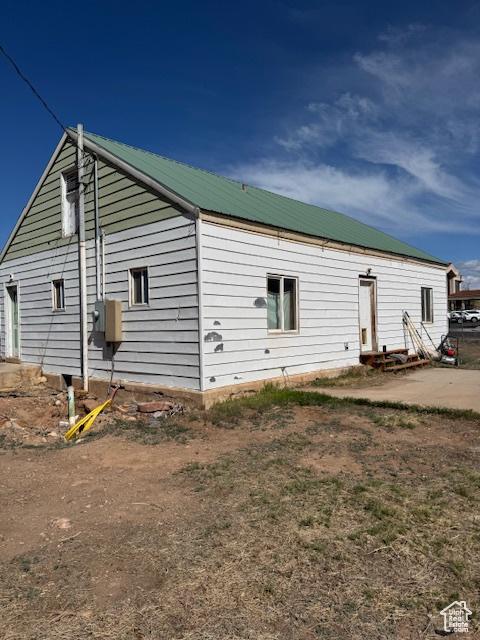 view of rear view of property