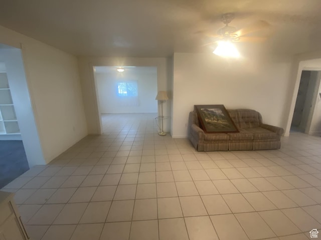 50 S 400 E, Myton, UT 84052 - living area featuring ceiling fan and light tile patterned floors