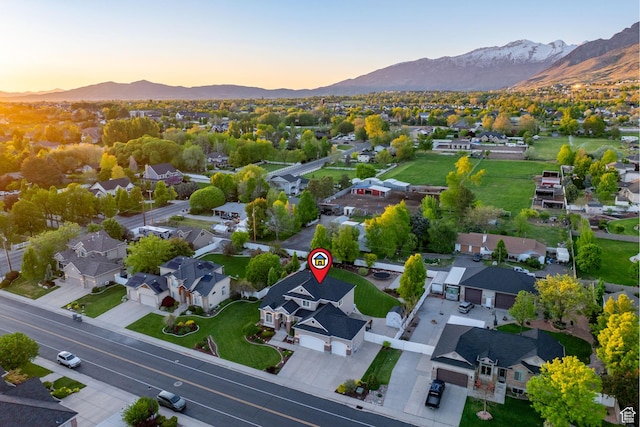 512 Glendon Way, Pleasant Grove, UT 84062 - aerial perspective of suburban area featuring a mountain backdrop