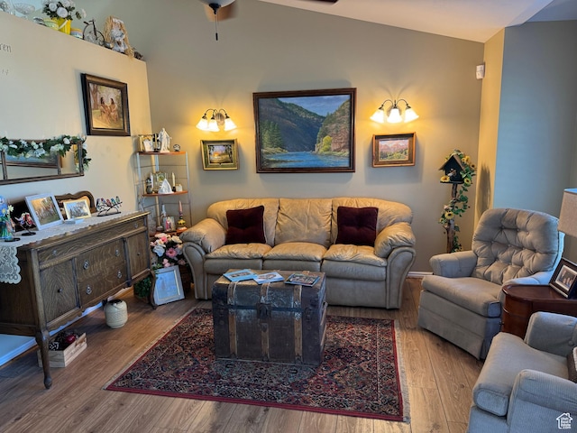 2876 N 1300 E, North Ogden, UT 84414 - living area with wood finished floors