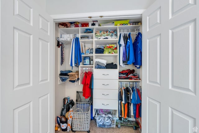view of closet