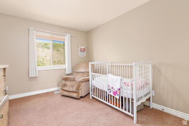 3123 E Canyon Glen Loop S, Spanish Fork, UT 84660 - bedroom featuring carpet, a crib, and baseboards