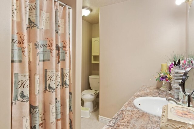 1768 N 200 W, North Ogden, UT 84414 - bathroom featuring toilet, vanity, and a shower with curtain