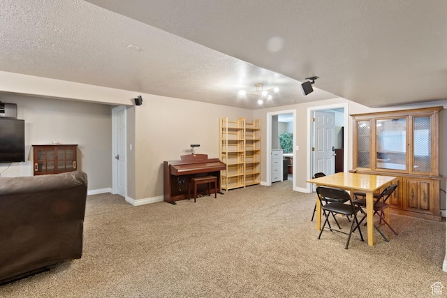 1768 N 200 W, North Ogden, UT 84414 - carpeted dining space featuring baseboards and a textured ceiling