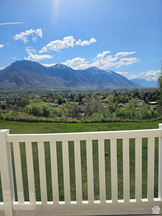 view of mountain background