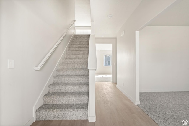 3523 N Browning St Unit 1233, Eagle Mountain, UT 84005 - stairs featuring wood finished floors and baseboards