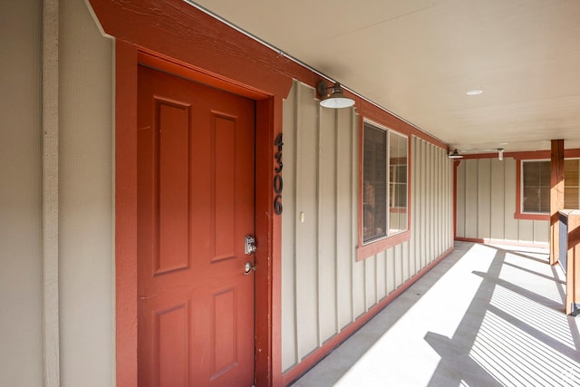 5501 Lillehammer Ln Unit 4306, Park City, UT 84098 - doorway to property featuring board and batten siding and covered porch