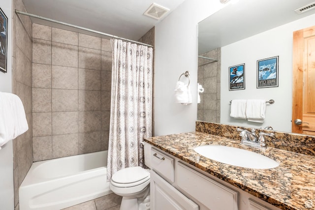 5501 Lillehammer Ln Unit 4306, Park City, UT 84098 - full bathroom with tile patterned flooring, vanity, toilet, and shower / tub combo
