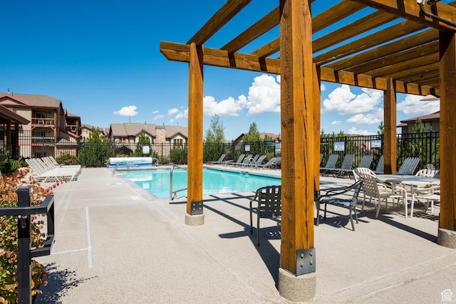 5501 Lillehammer Ln Unit 4306, Park City, UT 84098 - community pool featuring fence, a patio area, and a residential view
