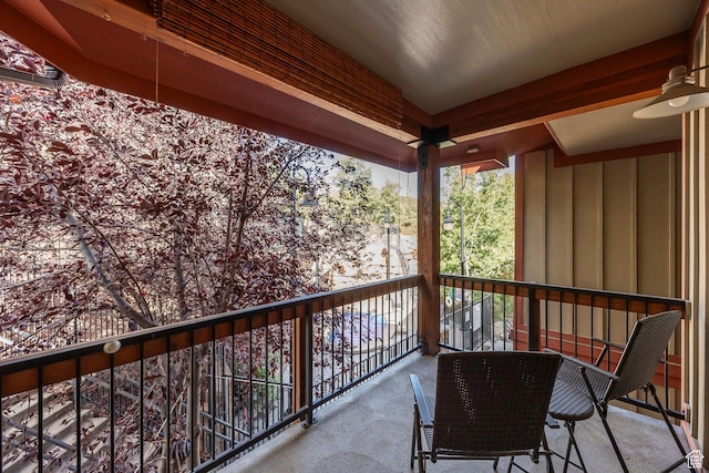 5501 Lillehammer Ln Unit 4306, Park City, UT 84098 - balcony featuring ceiling fan