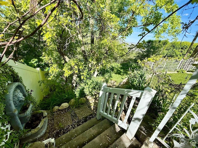 view of fenced backyard
