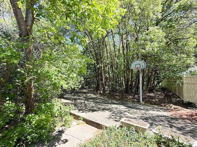 1145 E 1675 N, North Ogden, UT 84404 - view of patio with fence and basketball hoop