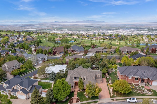 1161 Woodcrest Ln, North Salt Lake, UT 84054 - aerial perspective of suburban area featuring a water and mountain view