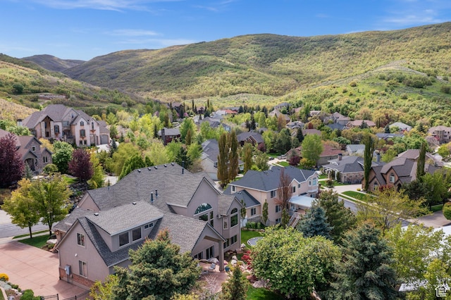 1161 Woodcrest Ln, North Salt Lake, UT 84054 - aerial view of residential area featuring a mountain backdrop
