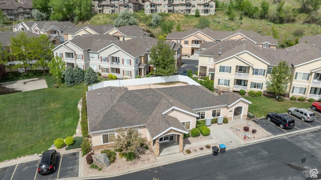 aerial perspective of suburban area