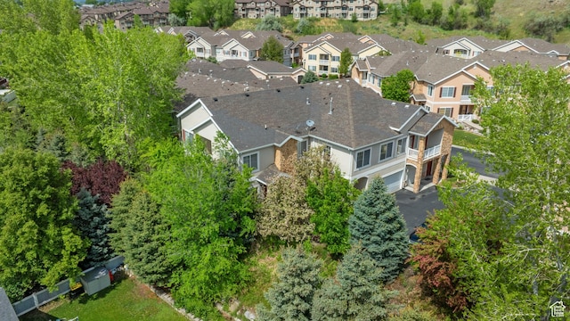 aerial perspective of suburban area