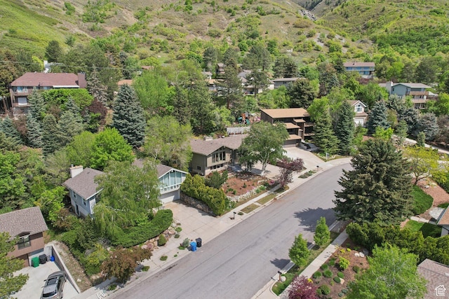 aerial view of residential area