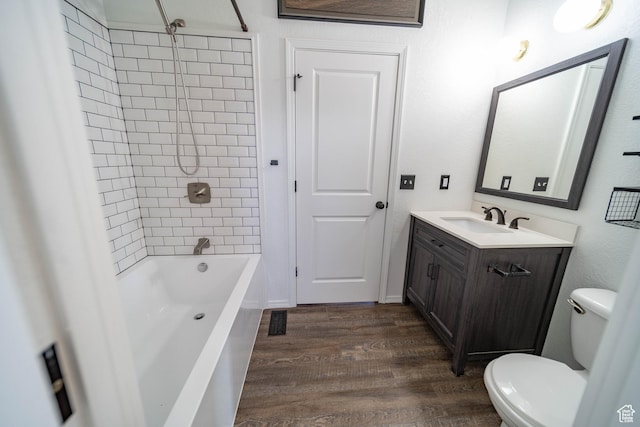1691 E 8900 S, Price, UT 84501 - full bathroom featuring toilet, vanity, wood finished floors, and bathtub / shower combination
