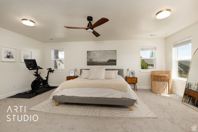 1340 S 740 E, Lehi, UT 84043 - bedroom with carpet, baseboards, and ceiling fan