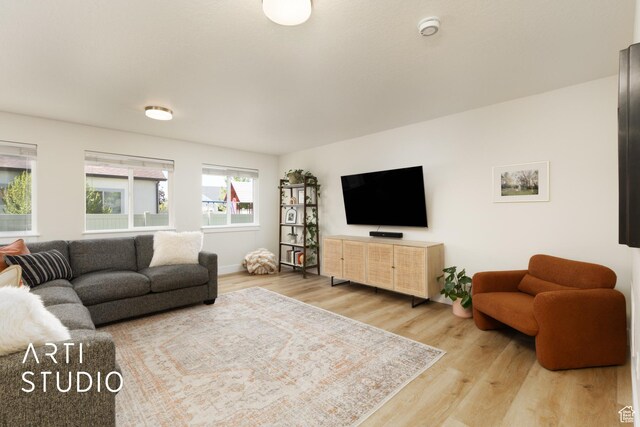 1340 S 740 E, Lehi, UT 84043 - living room featuring wood finished floors and baseboards