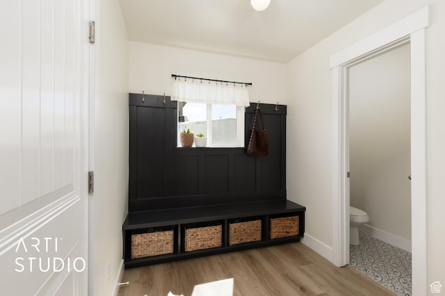 1340 S 740 E, Lehi, UT 84043 - mudroom with baseboards and wood finished floors