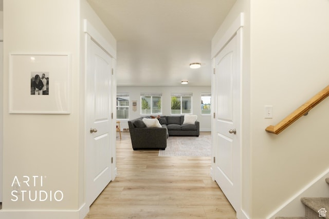 1340 S 740 E, Lehi, UT 84043 - corridor with stairs and light wood-style floors