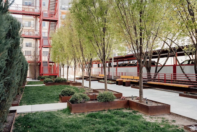 surrounding community featuring a yard