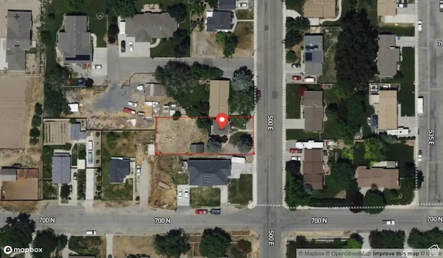map / location featuring property parcel outlined