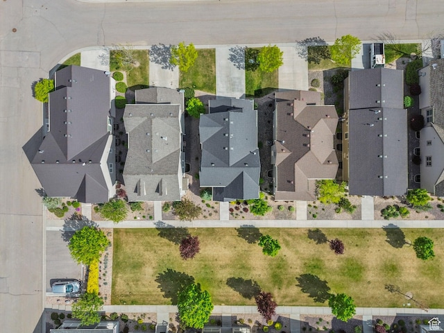 aerial view of residential area
