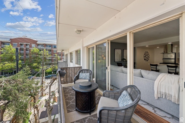 view of balcony