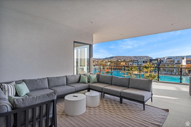 833 W Savoy Ln, St George, UT 84790 - view of patio / terrace featuring an outdoor hangout area and a pool