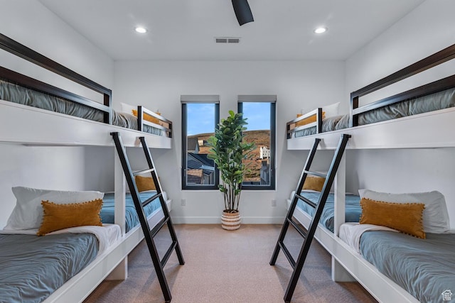 833 W Savoy Ln, St George, UT 84790 - bedroom with carpet, recessed lighting, baseboards, and a ceiling fan