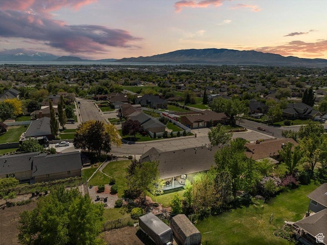 1243 E 1450 N, Lehi, UT 84043 - aerial view at dusk of a mountain view and a residential view