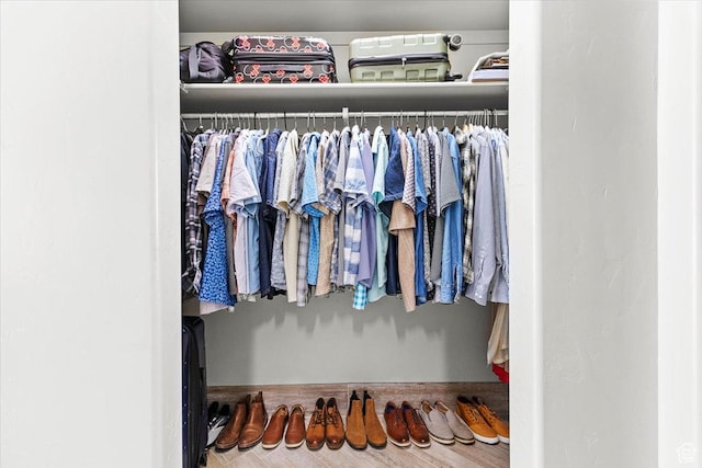 view of closet