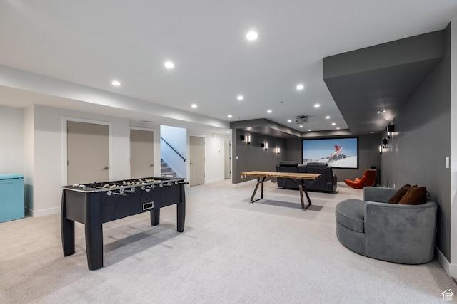 9969 S Altamont Dr E, Sandy, UT 84092 - playroom featuring light colored carpet, recessed lighting, and baseboards