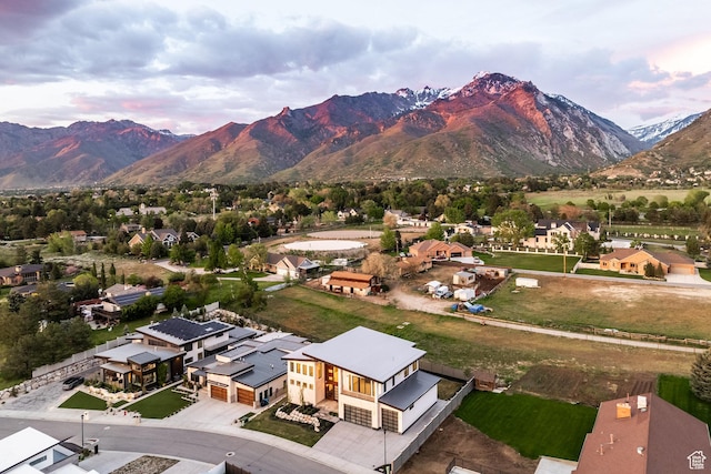 9969 S Altamont Dr E, Sandy, UT 84092 - aerial perspective of suburban area with a mountain backdrop