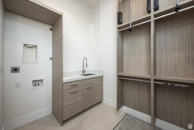 9969 S Altamont Dr E, Sandy, UT 84092 - washroom with hookup for an electric dryer, baseboards, and washer hookup
