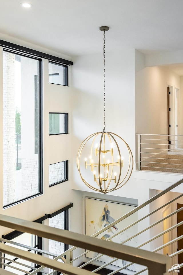 9969 S Altamont Dr E, Sandy, UT 84092 - detailed view of a chandelier and recessed lighting