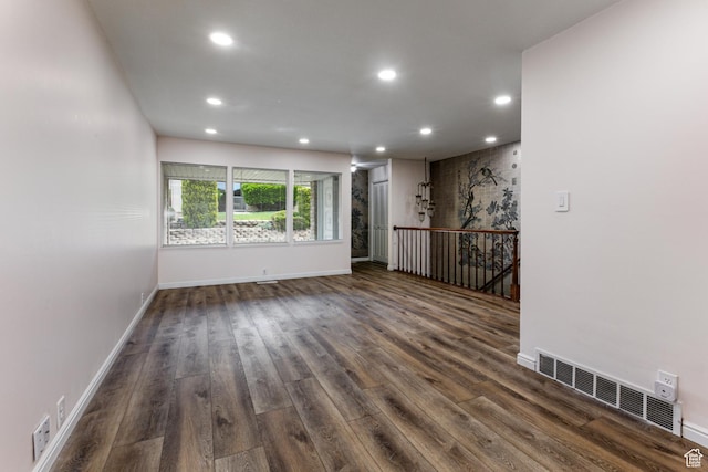 1950 S 200 W Unit B12, Bountiful, UT 84010 - spare room with recessed lighting, dark wood-style floors, and baseboards